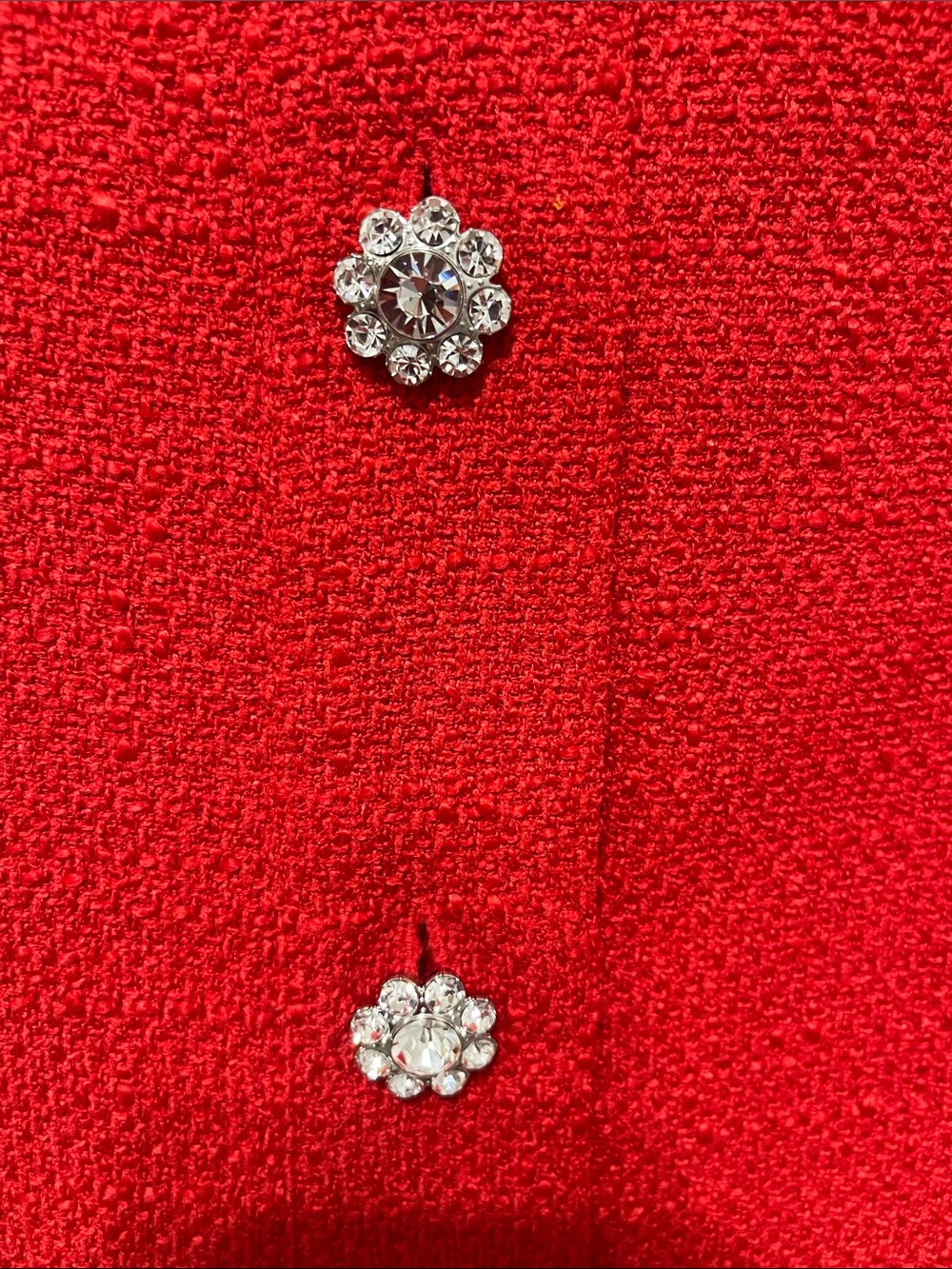 NWT $128 J. Crew Factory Red Cardinal Tweed Short Sleeve Dress Size 16 - Picture 8 of 9